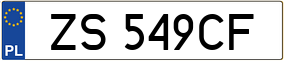 Trailer License Plate